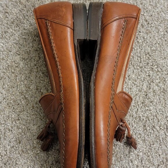 Vintage Bally Leather Tassel Loafers Men’s Size 9 Made in Switzerland